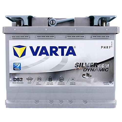 Varta 560901068D852 Autobatterien Silver Dynamic AGM 12 V 60 mAh 680 A